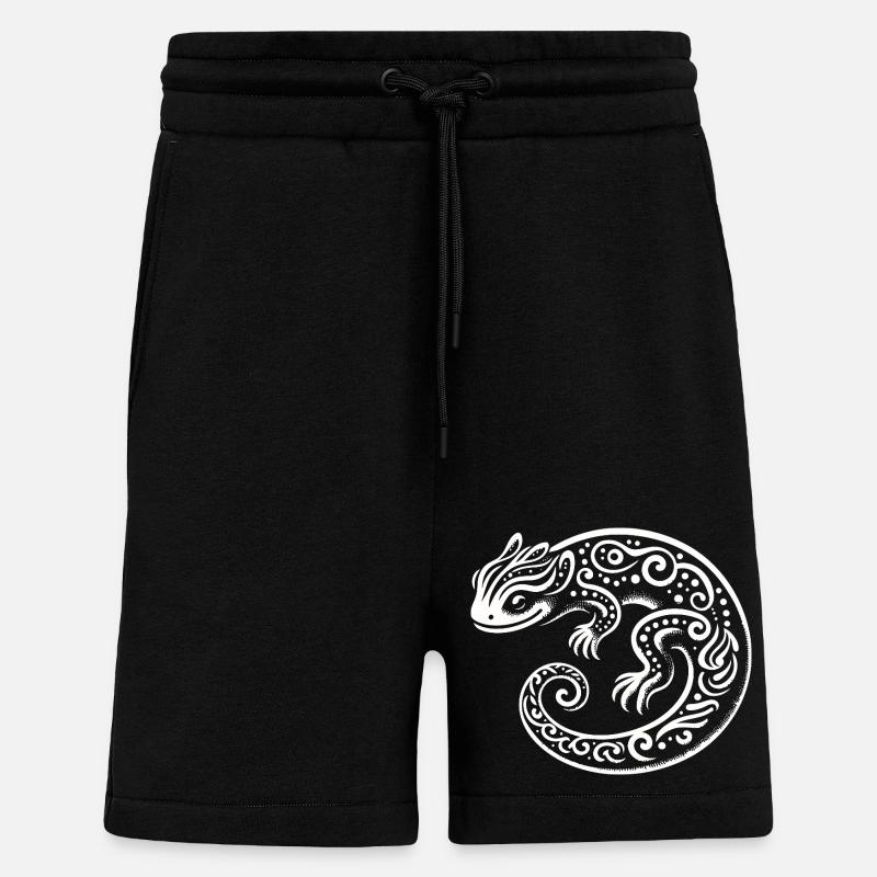 Stammes-Eidechse - Shorts - made by SPREAD - SOLID BLACK