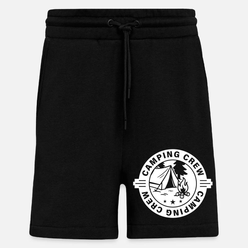 Camping Crew Tent - Shorts - made by SPREAD - SOLID BLACK