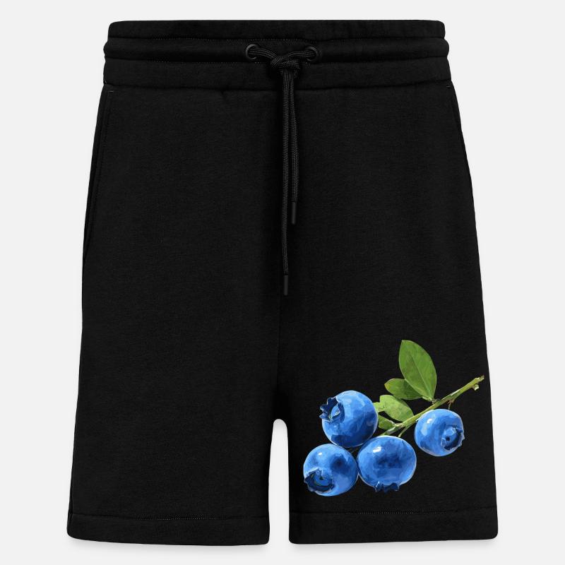 Blaubeeren - Shorts - made by SPREAD - SOLID BLACK