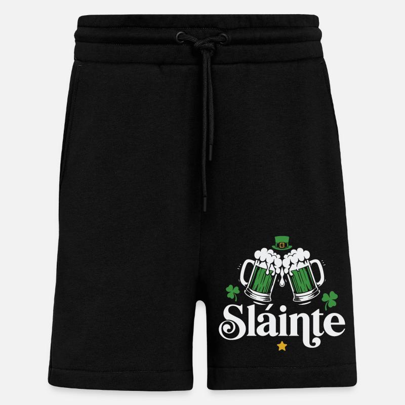 Slainte - Short bio décontracté fabriqué en UE - SOLID BLACK