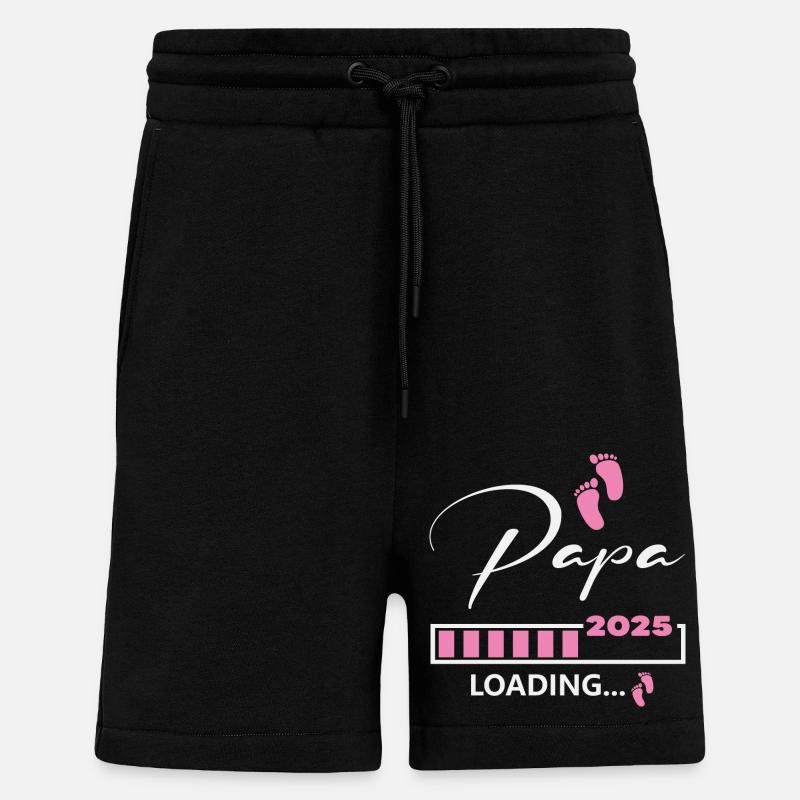 Papa 2025 loading - Shorts - made by SPREAD - SOLID BLACK