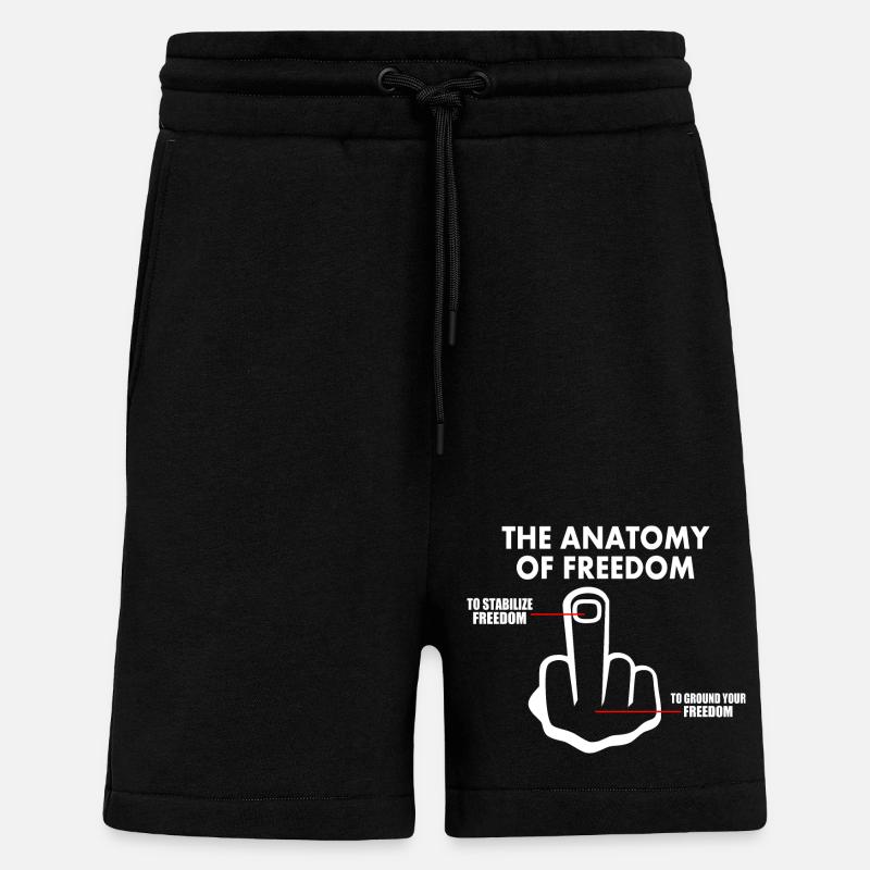 freiheit - Shorts - made by SPREAD - SOLID BLACK