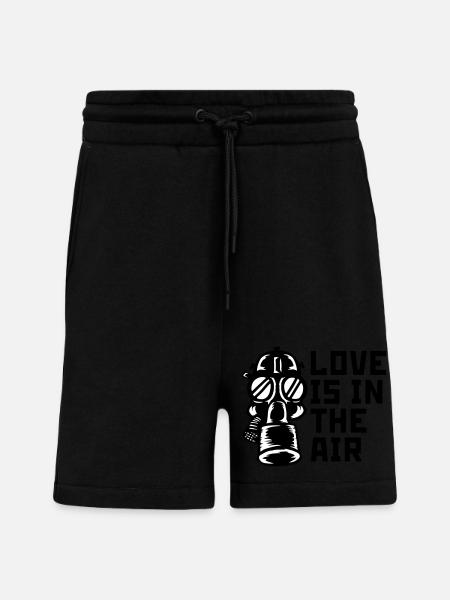 love in the air - Shorts - made by SPREAD - SOLID BLACK