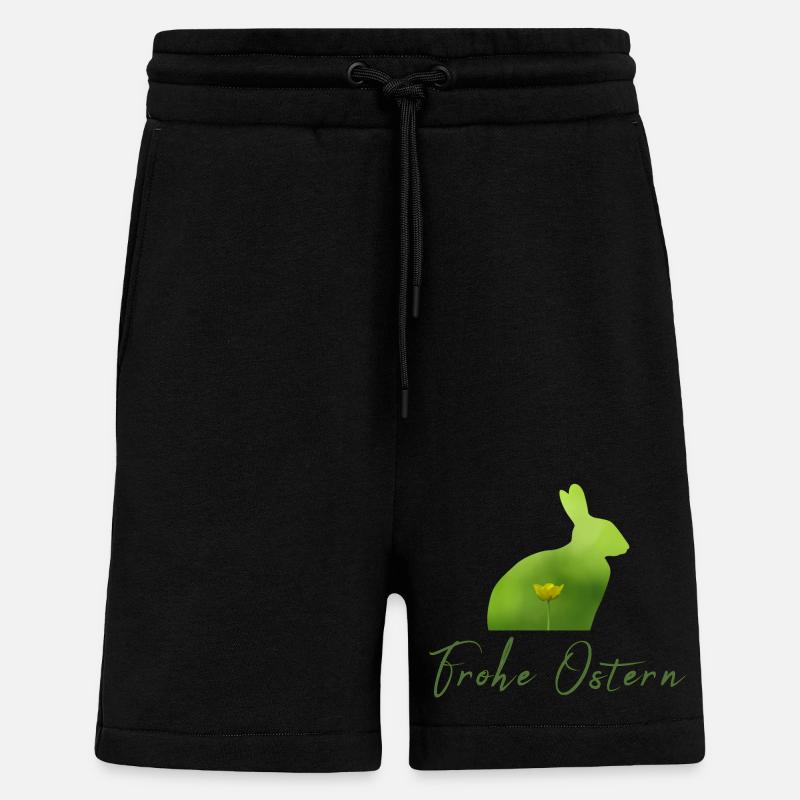 Happy Easter Easter - Shorts - made by SPREAD - SOLID BLACK