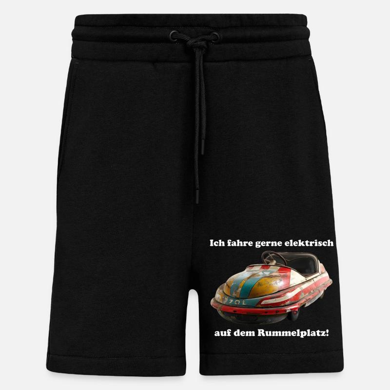 E-Autofahrer mit Schweißausbrüchen - Shorts - made by SPREAD - SOLID BLACK