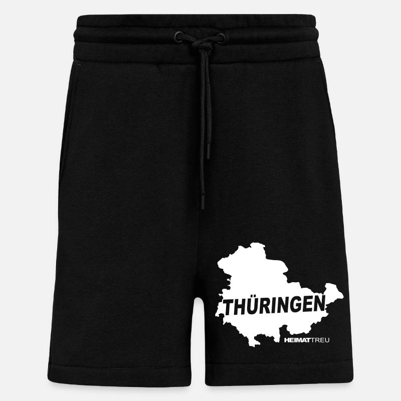 Thuringe Treu - Short bio décontracté fabriqué en UE - SOLID BLACK