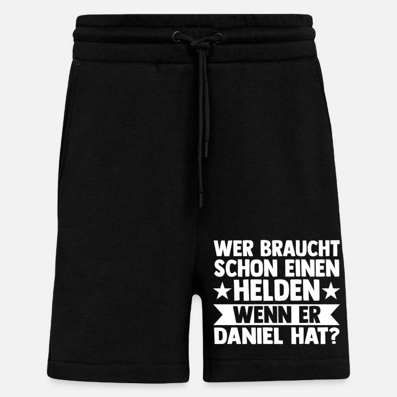 First name Daniel - Shorts - made by SPREAD - SOLID BLACK
