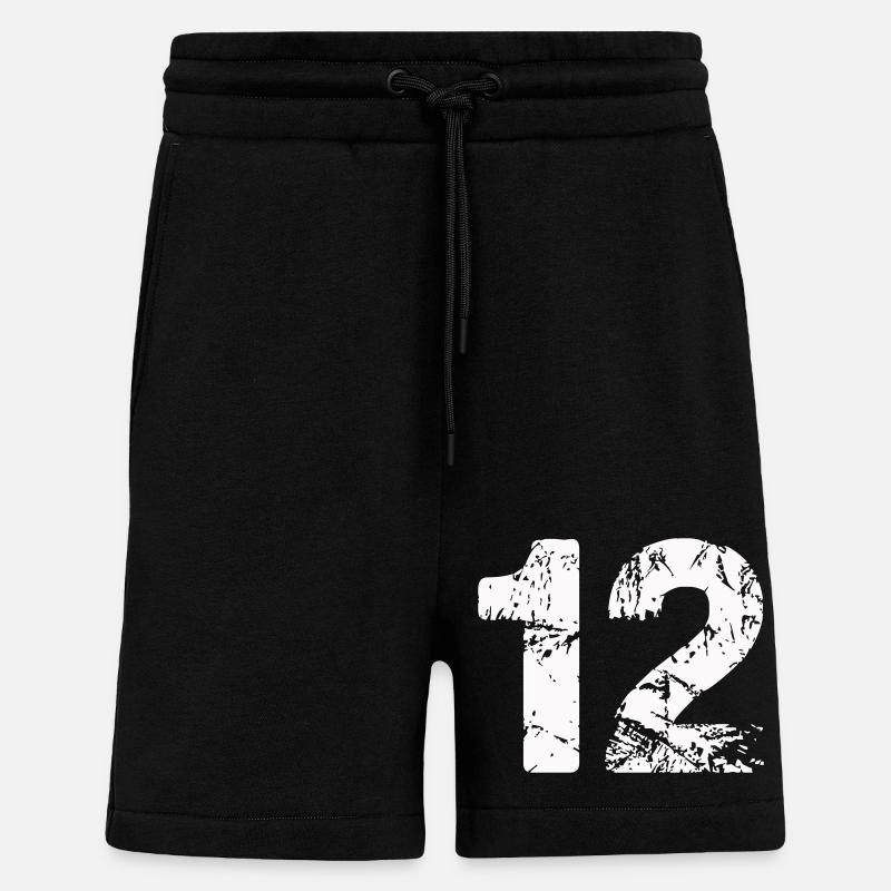 12 - Short bio décontracté fabriqué en UE - SOLID BLACK