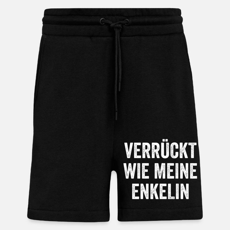 Papy Papy - Short bio décontracté fabriqué en UE - SOLID BLACK