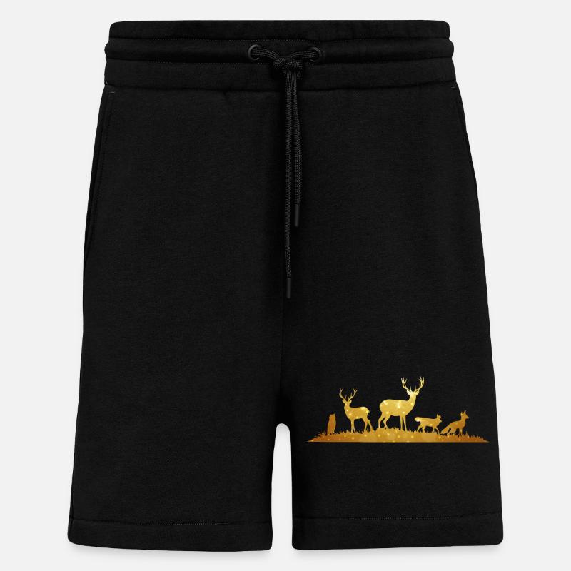 Wald-Silhouette Forest Silhouette - Shorts - made by SPREAD - SOLID BLACK