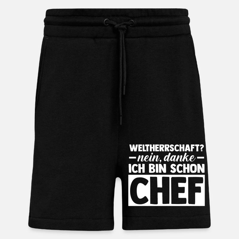 Teamleiter Chef Abschied - Shorts - made by SPREAD - SOLID BLACK