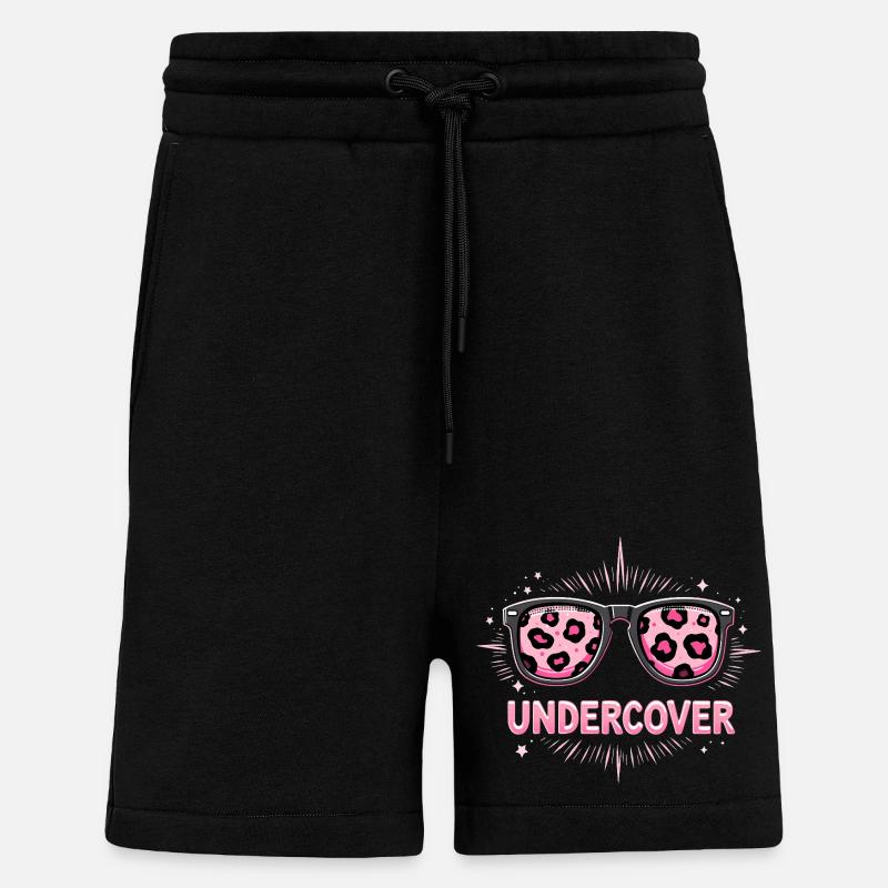Sunglasses & Costume - Funny Motif - Shorts - made by SPREAD - SOLID BLACK