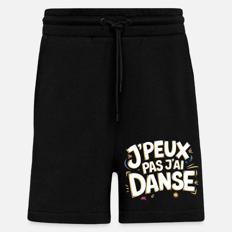 J'peux pas j'ai danse - Short bio décontracté fabriqué en UE - SOLID BLACK