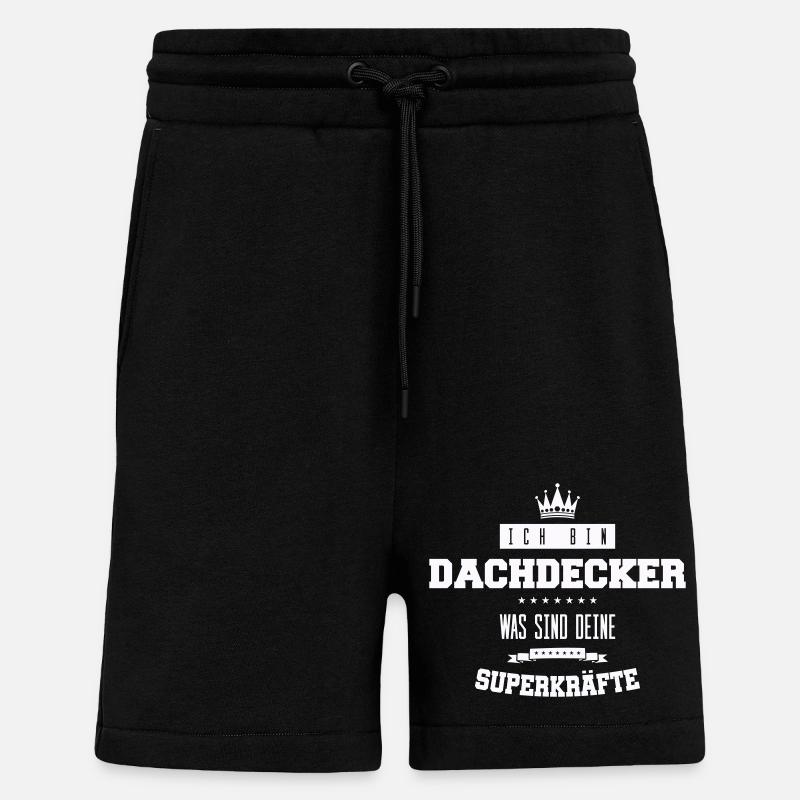 dachdecker spruch - Shorts - made by SPREAD - SOLID BLACK