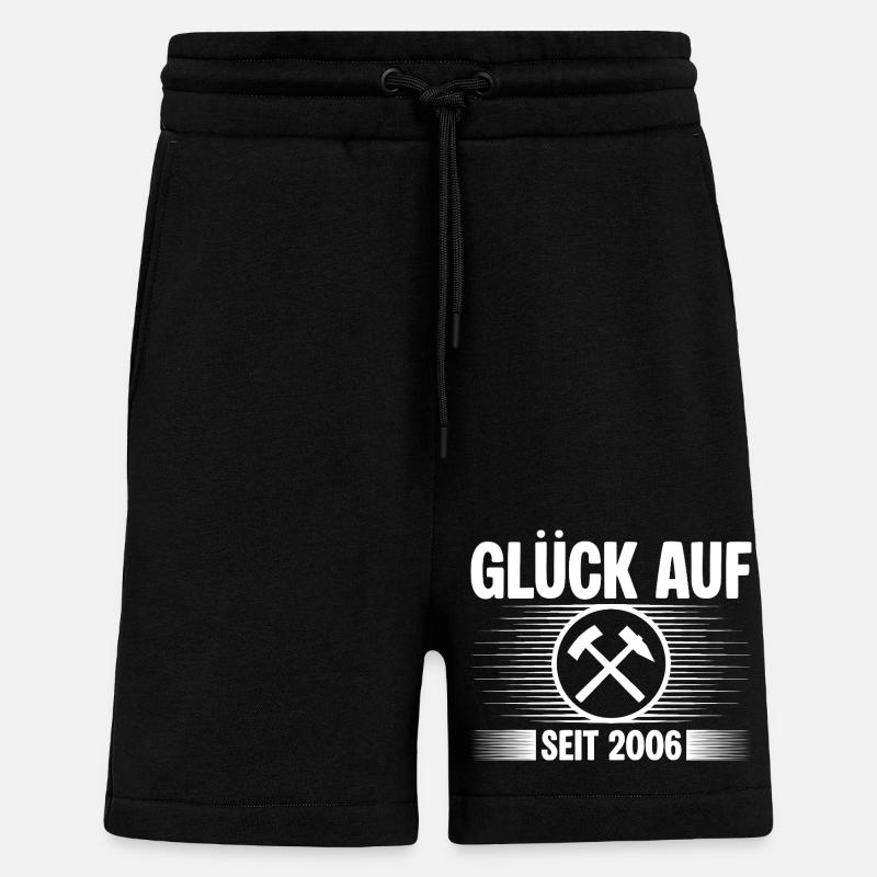 Glueck auf seit 2006 - Shorts - made by SPREAD - SOLID BLACK