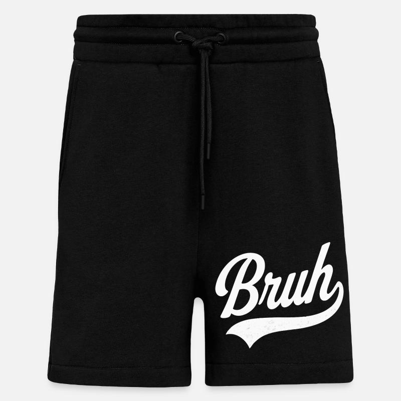 Bruh Retro-Stil - Shorts - made by SPREAD - SOLID BLACK