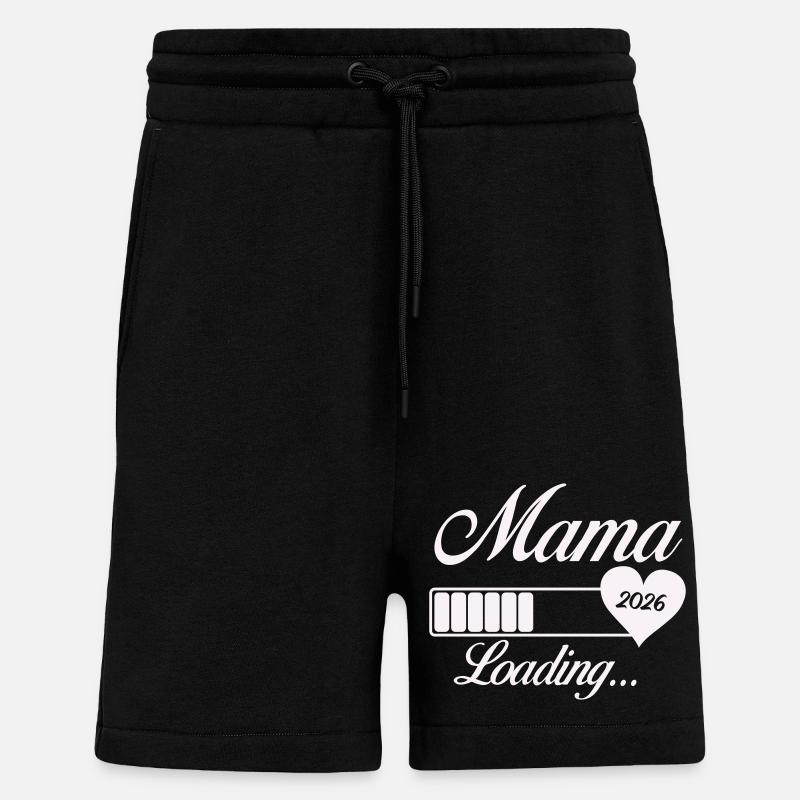 Mama Loading 2026 - Shorts - made by SPREAD - SOLID BLACK