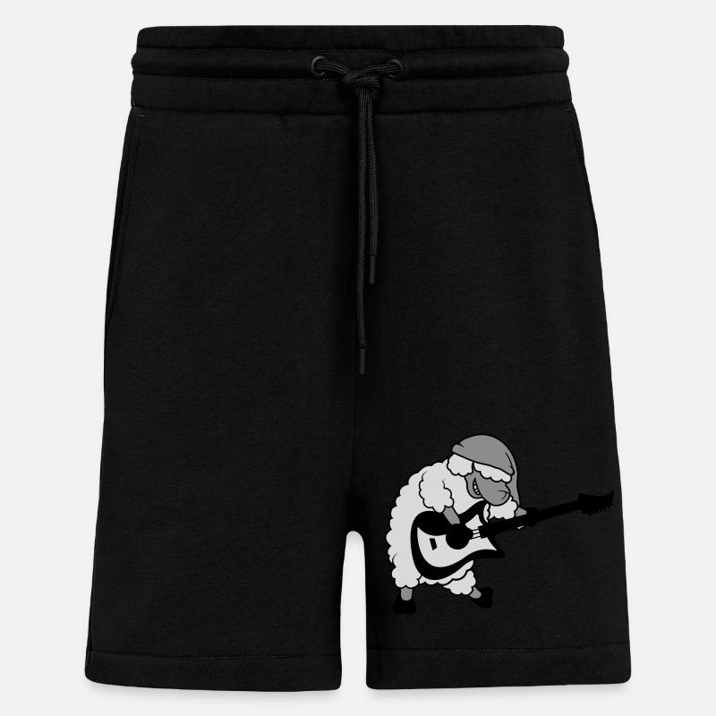 Schaf spielt E - Shorts - made by SPREAD - SOLID BLACK
