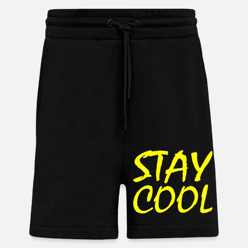 Stay cool - Short bio décontracté fabriqué en UE - SOLID BLACK