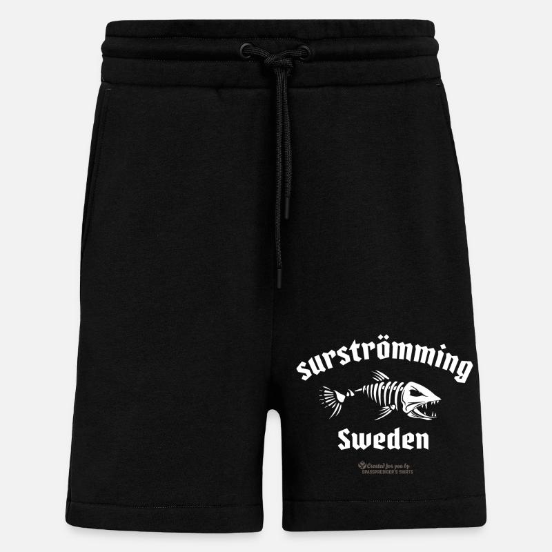 Surströmming Sweden skeletonized herring - Shorts - made by SPREAD - SOLID BLACK