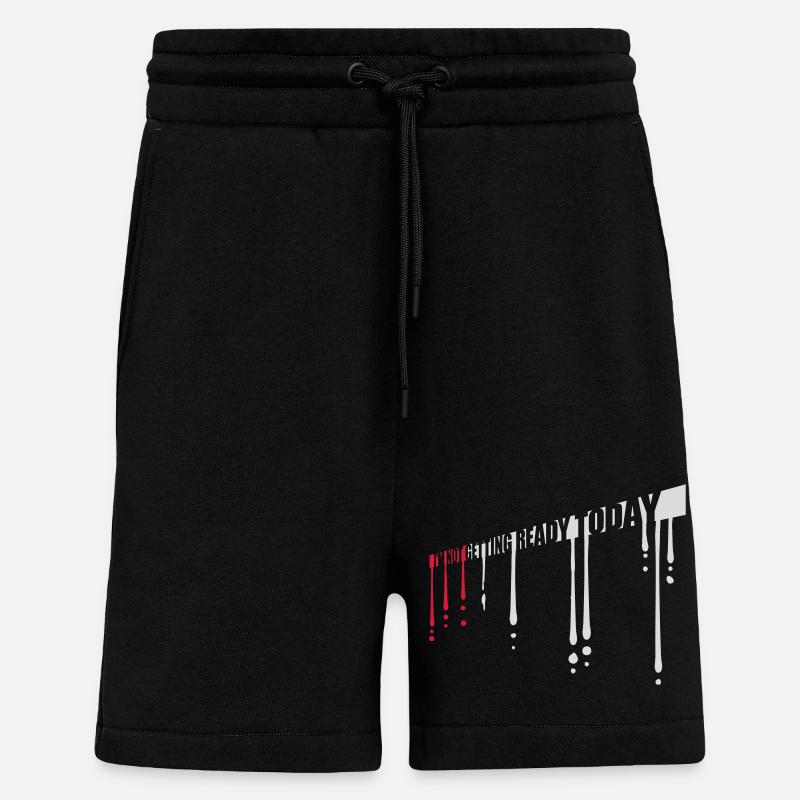 ne pas se préparer aujourd’hui - Short bio décontracté fabriqué en UE - SOLID BLACK