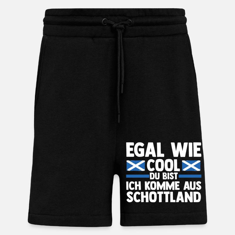 Schotten Schottisch Schottland - Shorts - made by SPREAD - SOLID BLACK