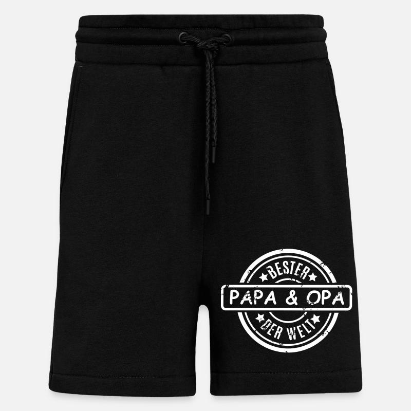 Bester Papa Opa der Welt - Shorts - made by SPREAD - SOLID BLACK