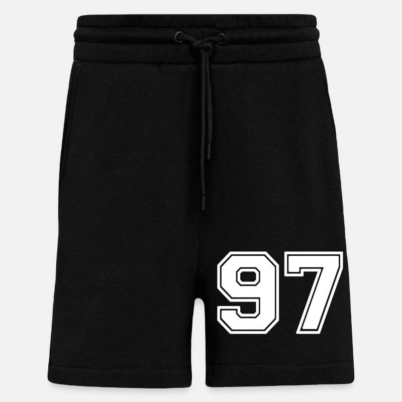 97 - Short bio décontracté fabriqué en UE - SOLID BLACK
