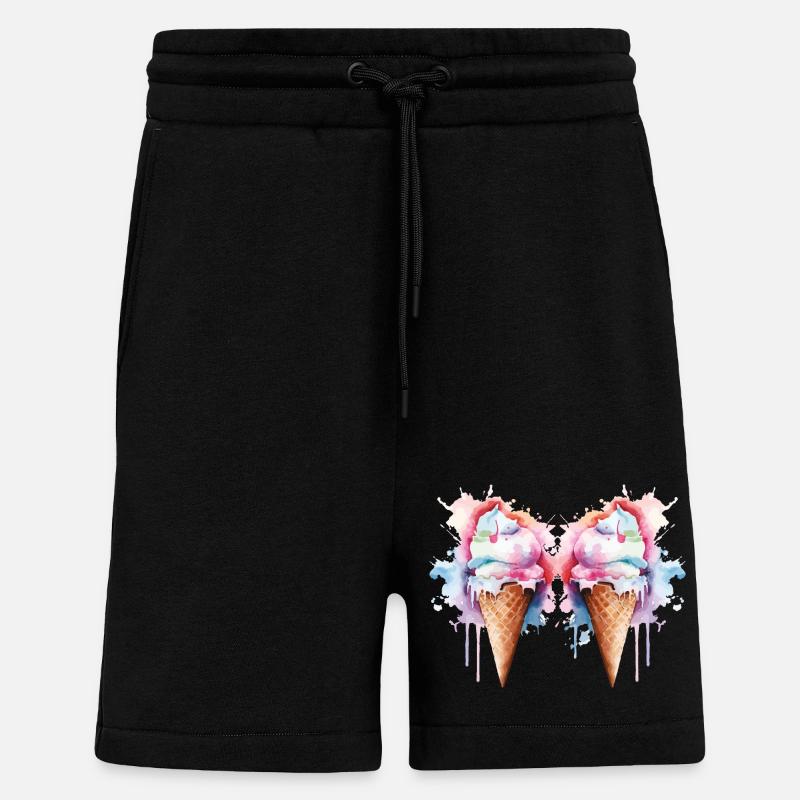 Eis Eiscreme - Shorts - made by SPREAD - SOLID BLACK