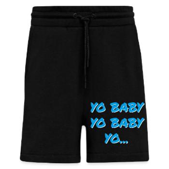 YO BABY YO BABY YO - Short bio décontracté fabriqué en UE - SOLID BLACK - Devant
