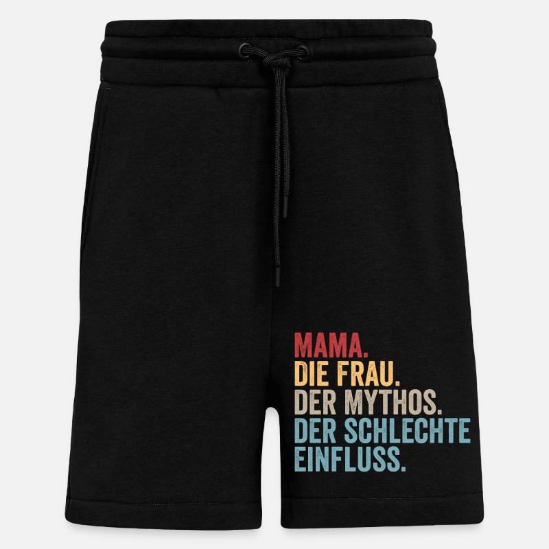 Mutter Mama - Shorts - made by SPREAD - SOLID BLACK