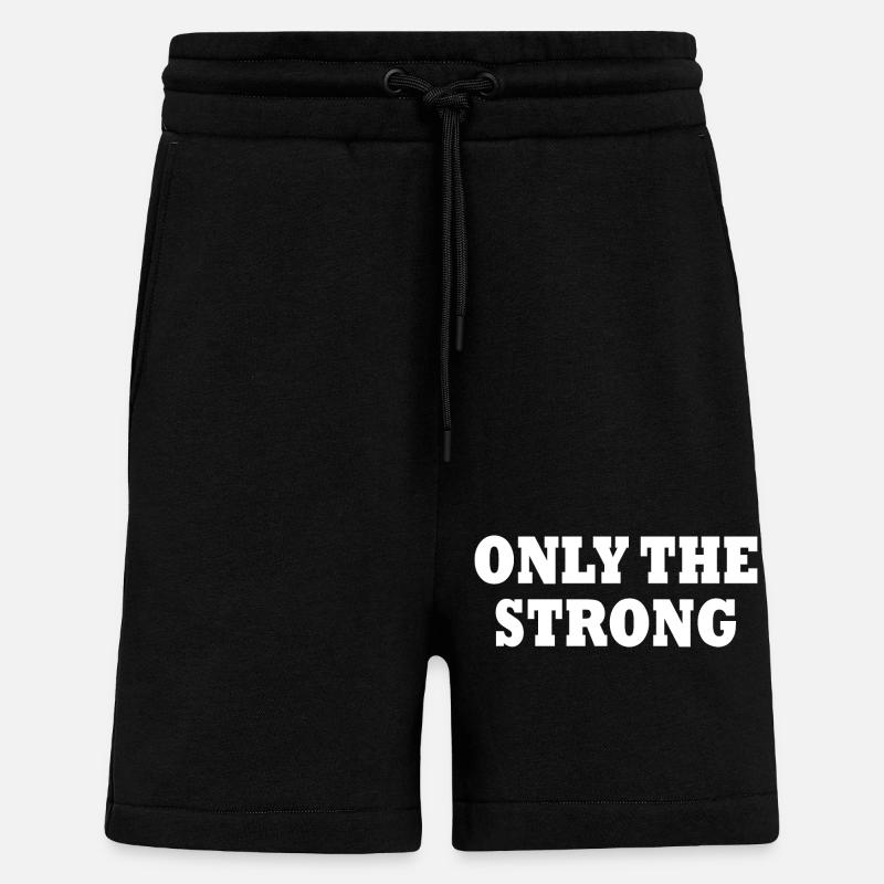 only the strong - Shorts - made by SPREAD - SOLID BLACK
