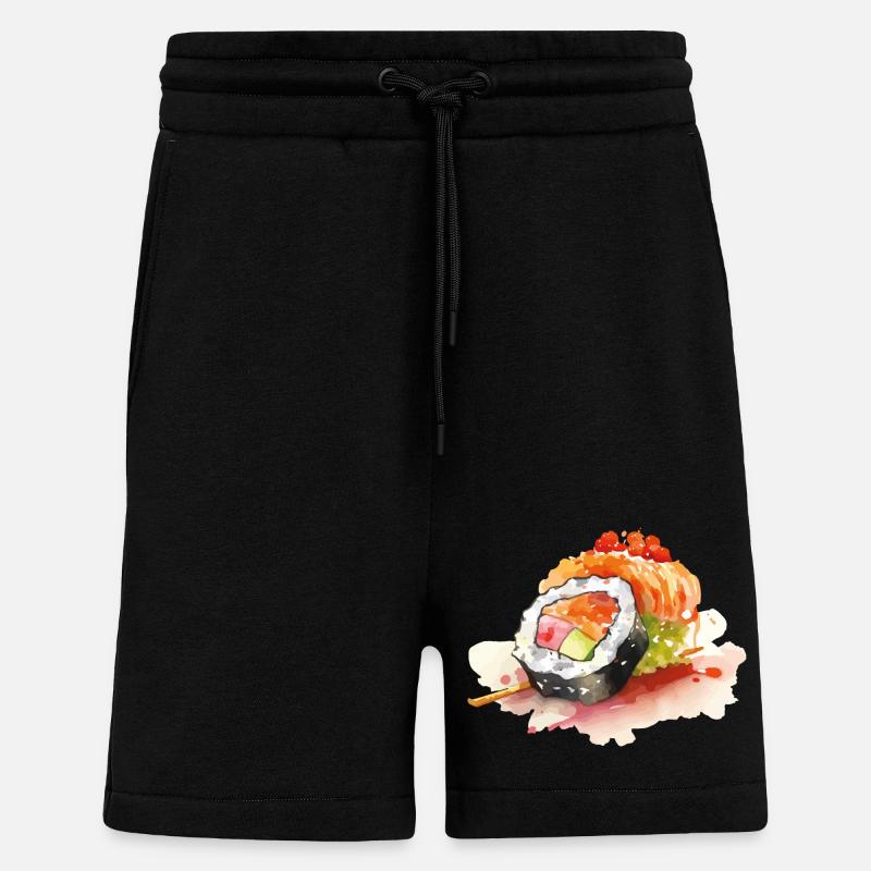 Sushi - Short bio décontracté fabriqué en UE - SOLID BLACK