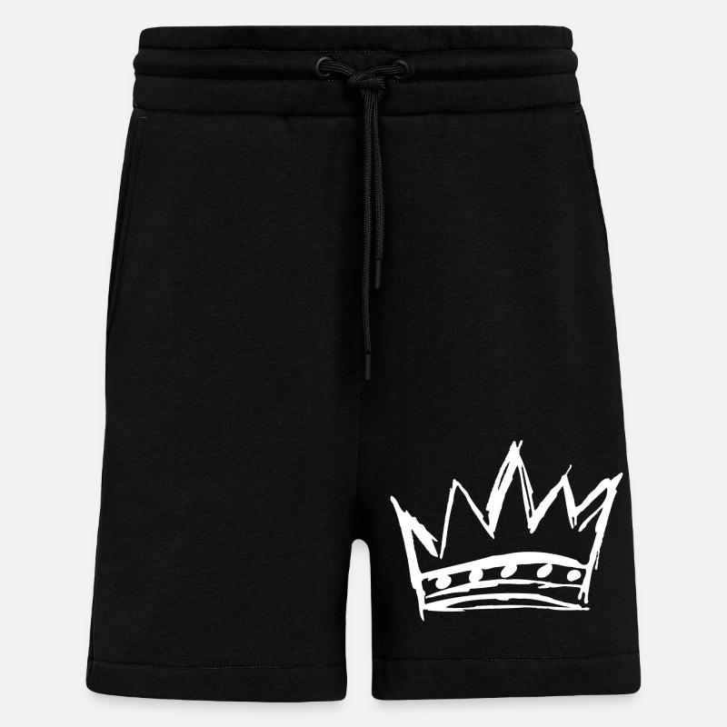 La couronne du style - Short bio décontracté fabriqué en UE - SOLID BLACK
