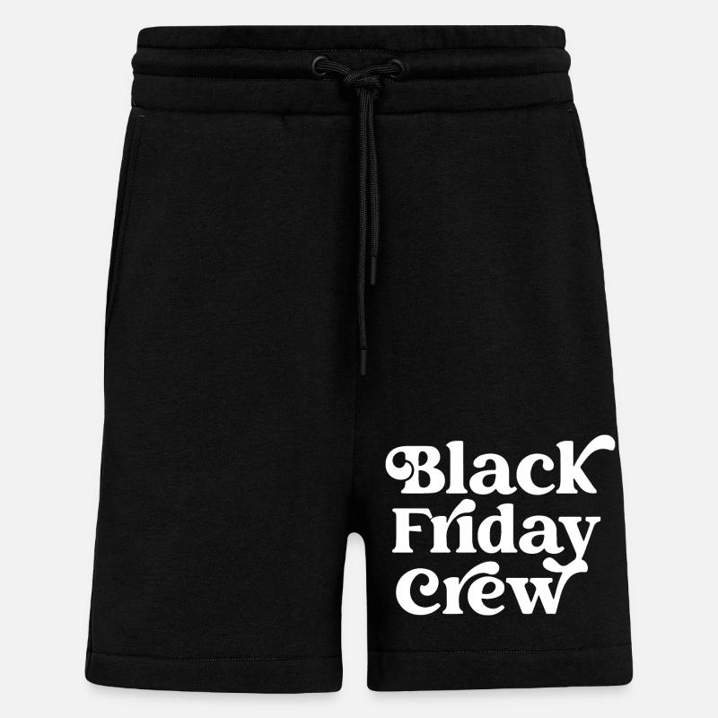 Black Friday Crew - Shorts - made by SPREAD - SOLID BLACK