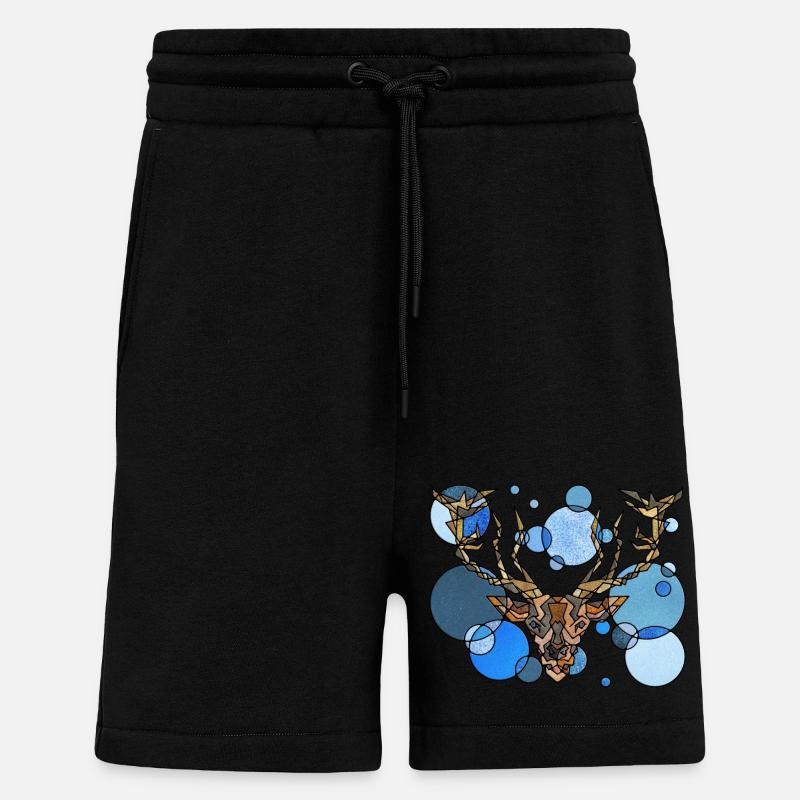 Hirsch Geometry - Shorts - made by SPREAD - SOLID BLACK