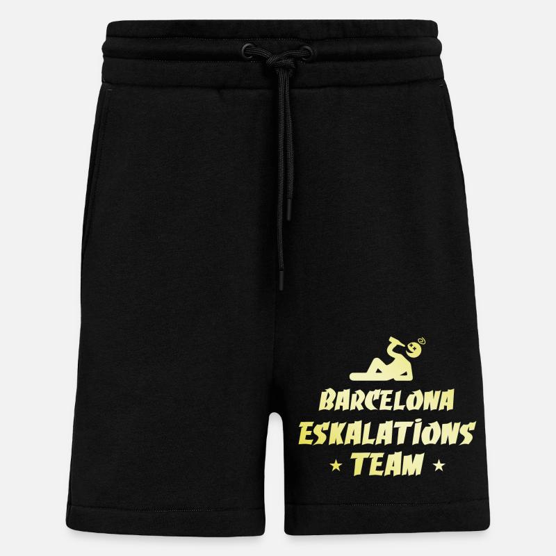 Barcelona Escalation - Shorts - made by SPREAD - SOLID BLACK