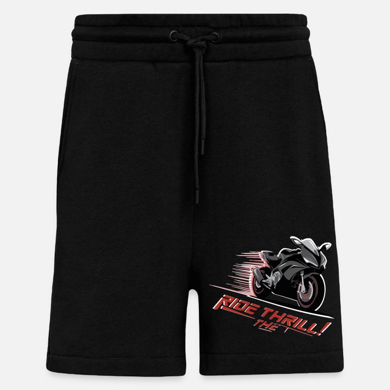 SURFEZ SUR LE FRISSON - Short bio décontracté fabriqué en UE - SOLID BLACK
