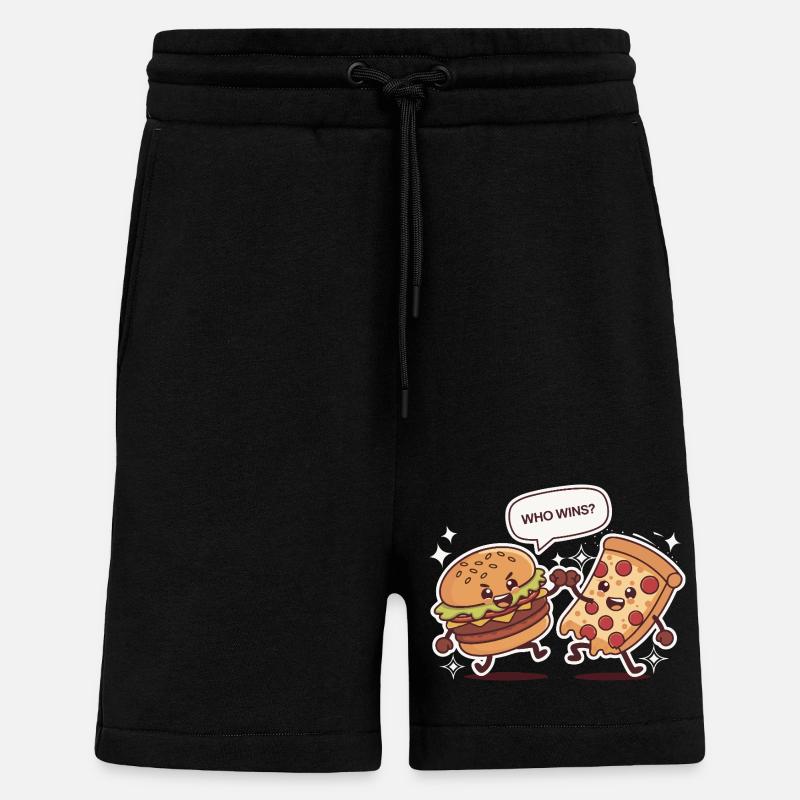 UN COMBAT ACHARNÉ - Short bio décontracté fabriqué en UE - SOLID BLACK