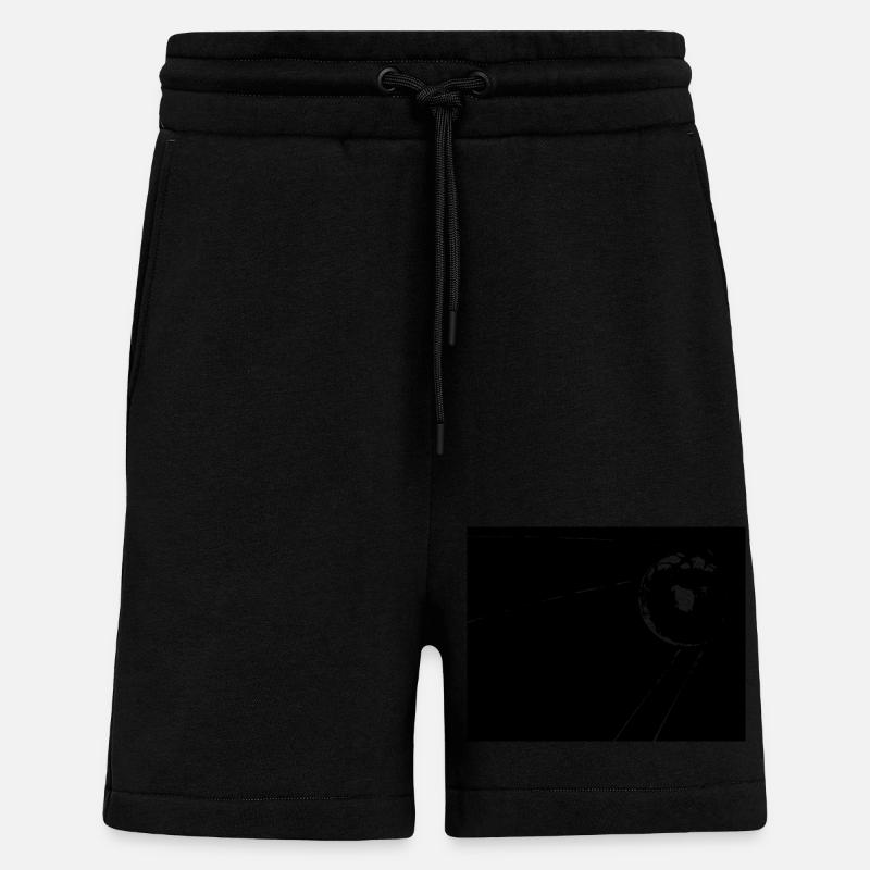 Sputnik App check - Shorts - made by SPREAD - SOLID BLACK