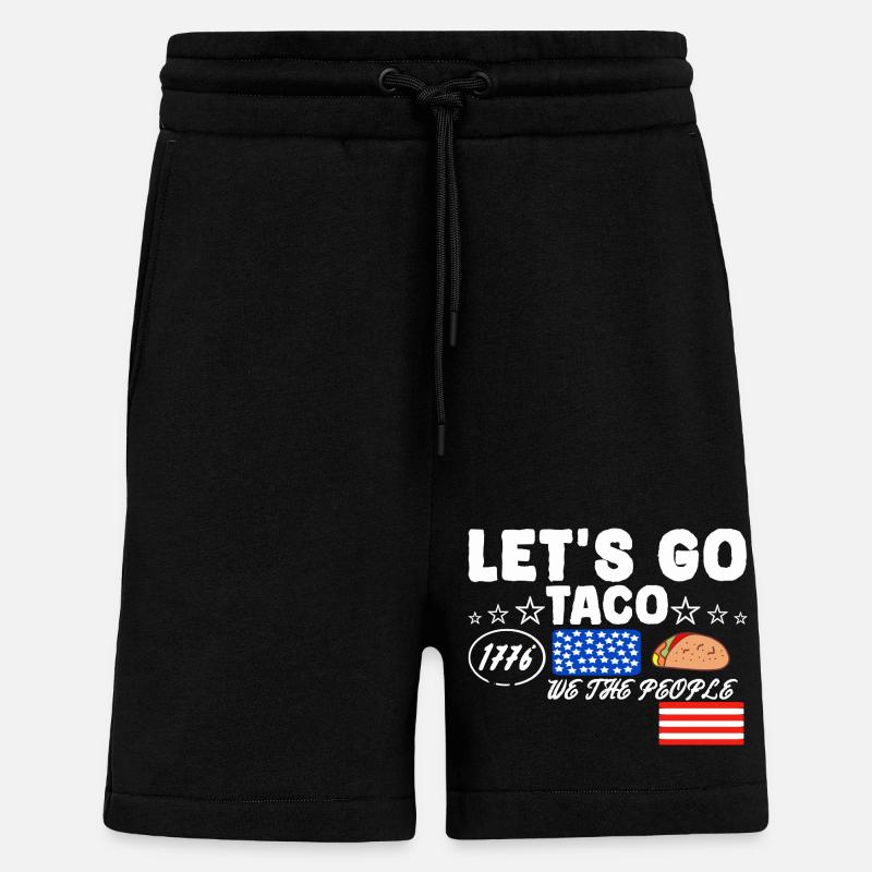 Let's go taco - Shorts - made by SPREAD - SOLID BLACK