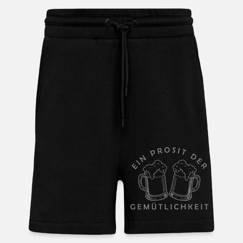 Bier - Ein Prosit der Gemütlichkeit - Shorts - made by SPREAD - SOLID BLACK