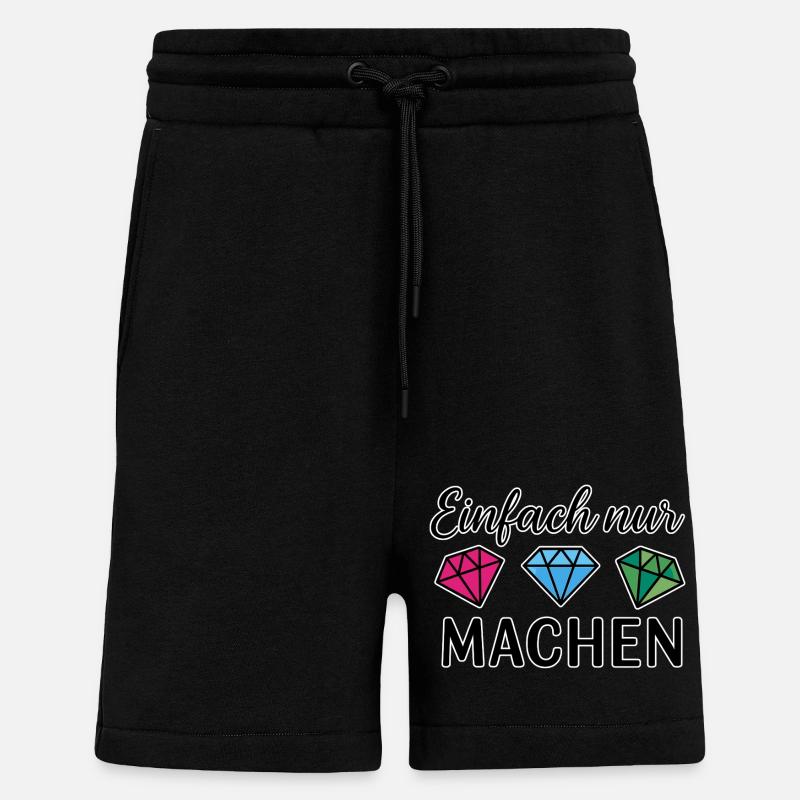 Einfach nur machen - Shorts - made by SPREAD - SOLID BLACK