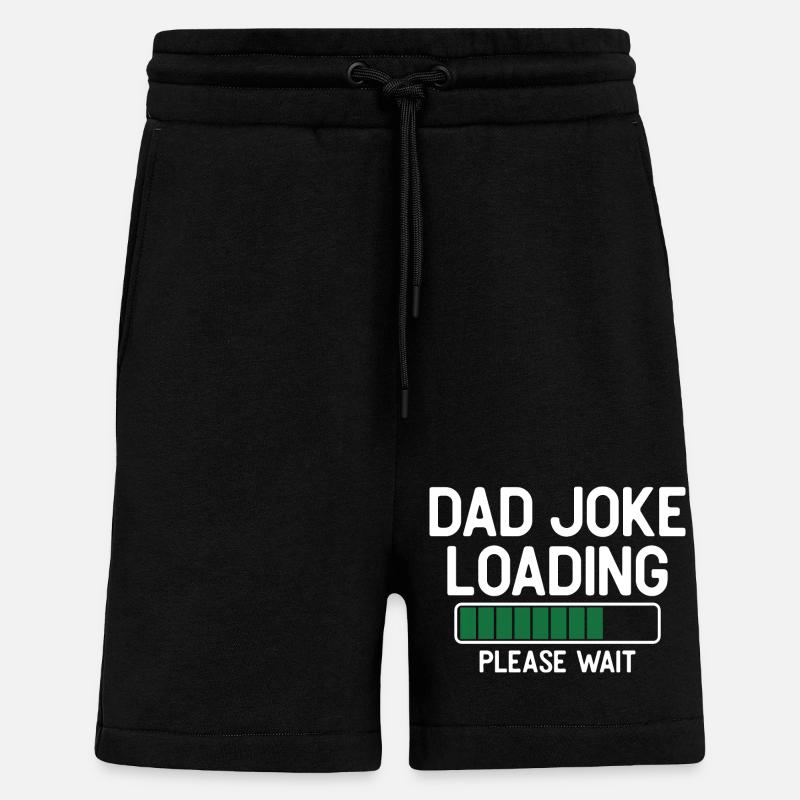 Papa Witz laden bitte warten - Shorts - made by SPREAD - SOLID BLACK