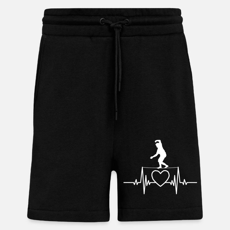 Slackline Tricklining Gift Slackliner - Shorts - made by SPREAD - SOLID BLACK
