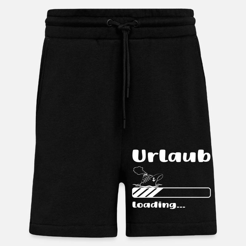 Urlaub loading Kreuzfahrt - Shorts - made by SPREAD - SOLID BLACK