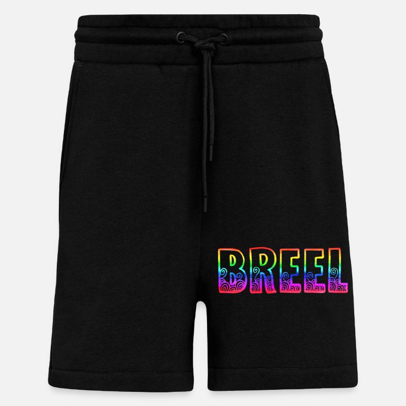 breel rs regenbogen - Shorts - made by SPREAD - SOLID BLACK