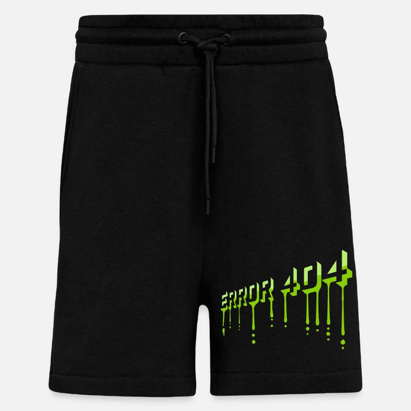 Mucus Drops Error 404 - Shorts - made by SPREAD - SOLID BLACK