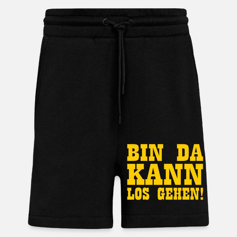 Bin da kann losgehen - Shorts - made by SPREAD - SOLID BLACK