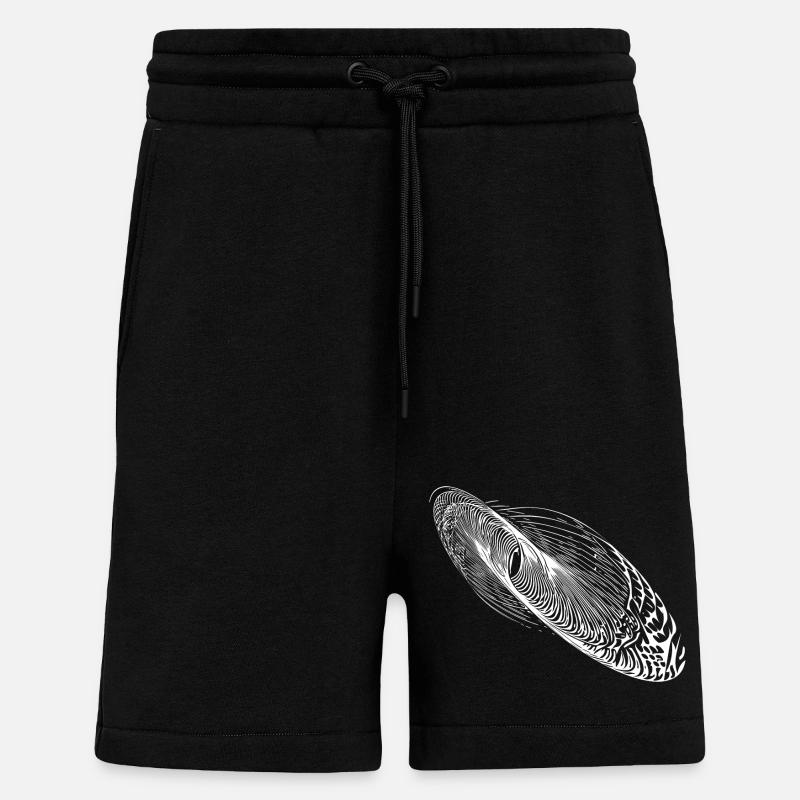 Abstract oscillation shape ellipse - Shorts - made by SPREAD - SOLID BLACK